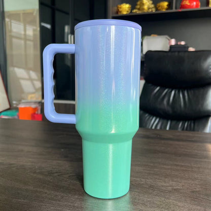 40oz Stainless Steel Third Generation Large Capacity Car Ice Cup with 304 Insulated Straw