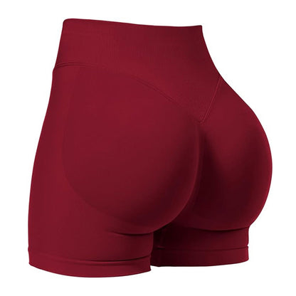 Women's Three-Section Seamless Athletic Shorts