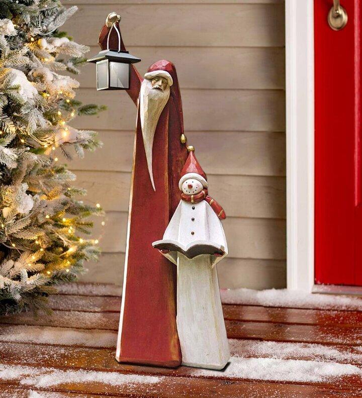 Radiantgrp - Santa And Snowman Sculpture