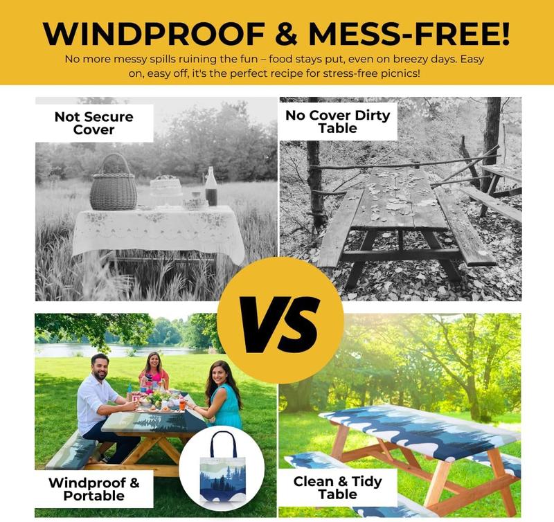 🔥This week's special offer🔥6ft Waterproof Picnic Table Covers