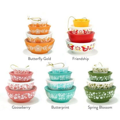 🎉🎅Miniature Pyrex-Inspired Mixing Bowls🎄