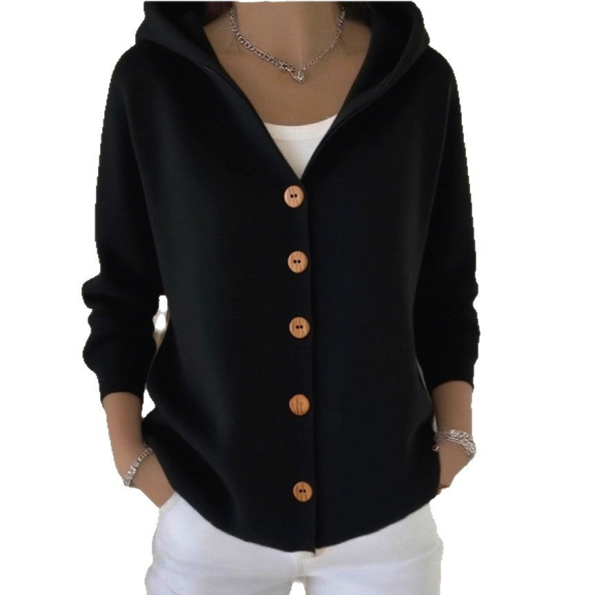 🔥Women Cotton Plain Long Sleeve Comfy Casual Cardigan