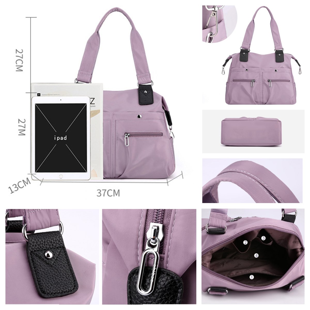 ⏰Hot Sale 50% OFF🔥Large Capacity Waterproof Multi Pocket Shoulder Bag