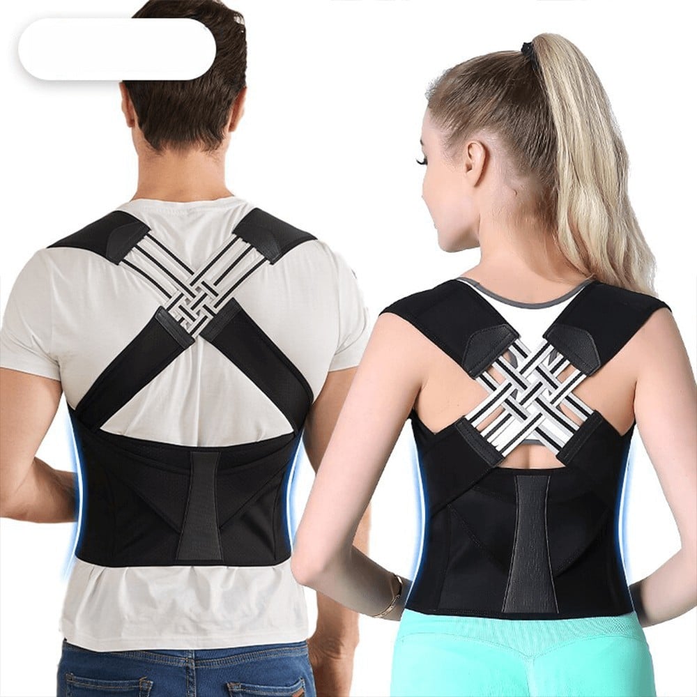 Radiantgrp - Adjustable Back Posture Belt Office Home Gym Unisex