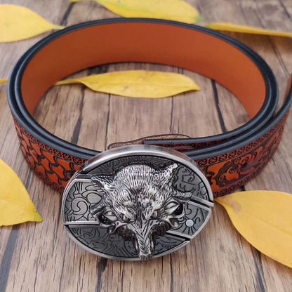 🔥LAST DAY 50% OFF🔥Fashion Punk Hidden Folding Knife Leather Belt