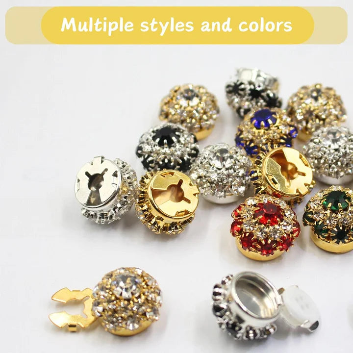 🌸Crystal Diamond Button Sets for Women's Blouse❄️