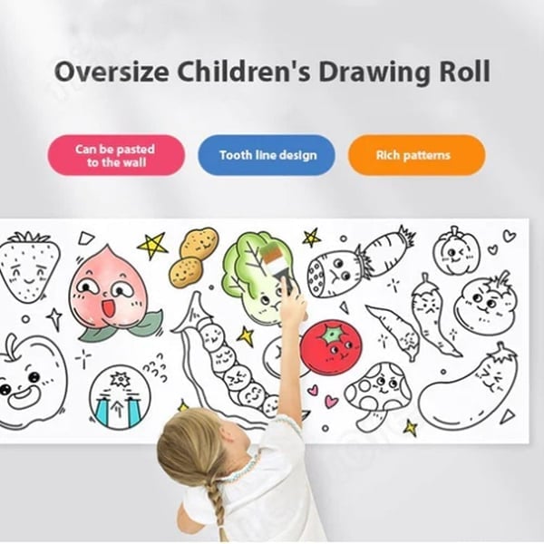 🖍️$9.99 🎨- Children's drawing scroll (perfect gift for children)🎁