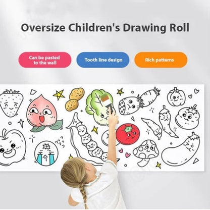 🖍️$9.99 🎨- Children's drawing scroll (perfect gift for children)🎁