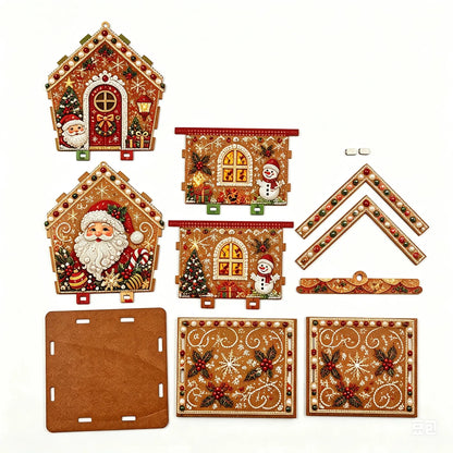 🔥 LAST DAY 49% OFF – 🎄Christmas Pearl Cottage Art Kit ✨