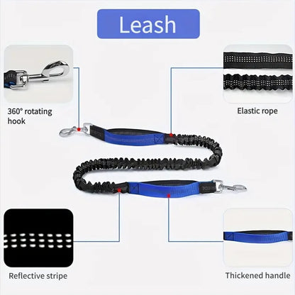 🔥Hands Free Dog Leash with Zipper Pouch
