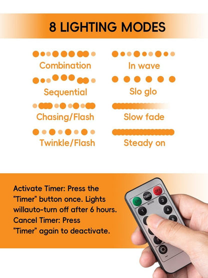 🔥ON SALE🔥Hanging Swing Ghost Halloween Decor with String Lights