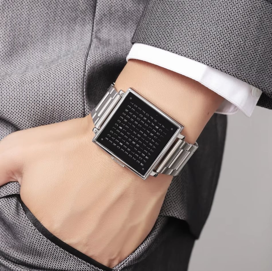⌚mens letter led square digital watches⌚