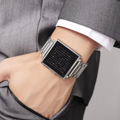 ⌚mens letter led square digital watches⌚