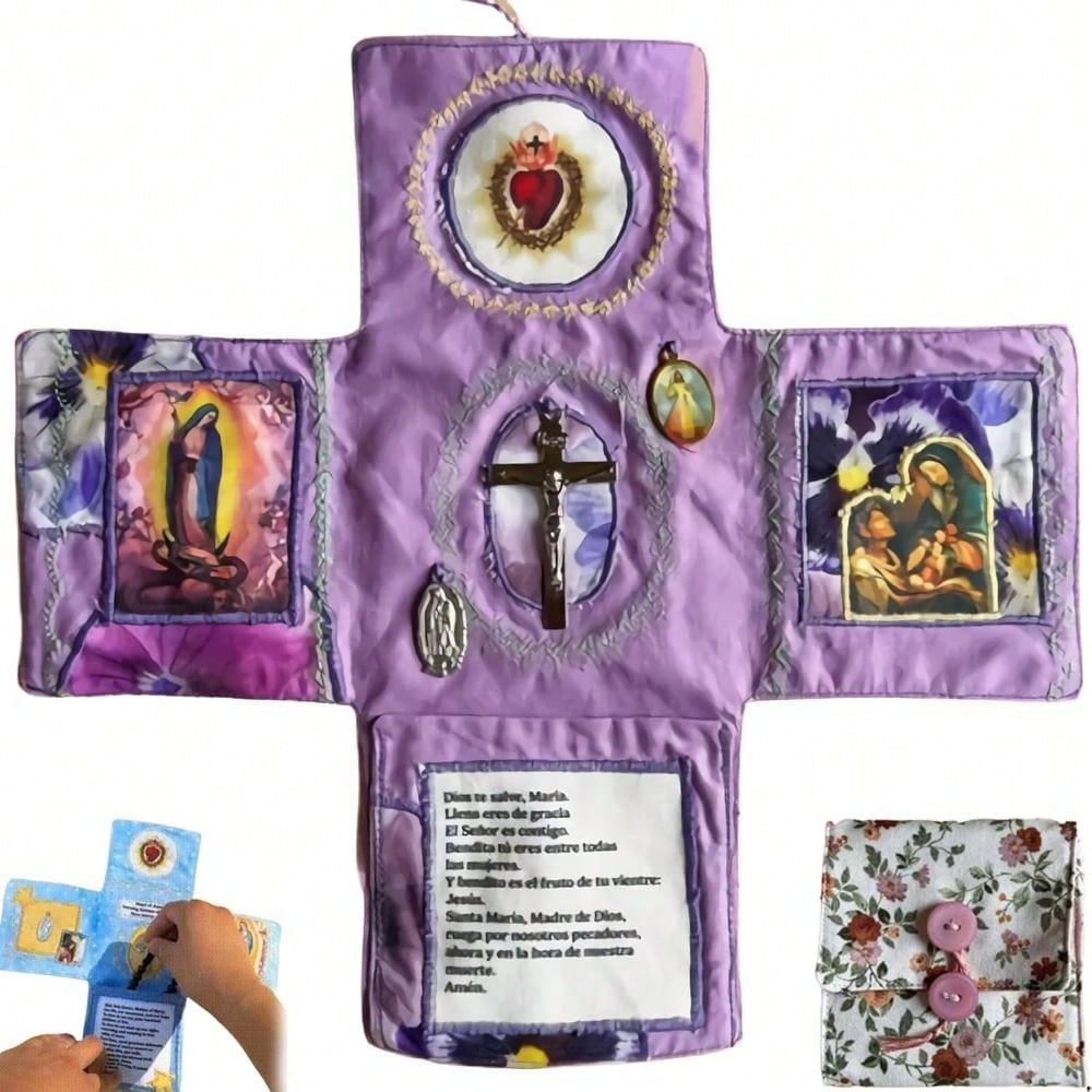 ✝️Handmade Miniature Shrine (Includes Silver Cross)