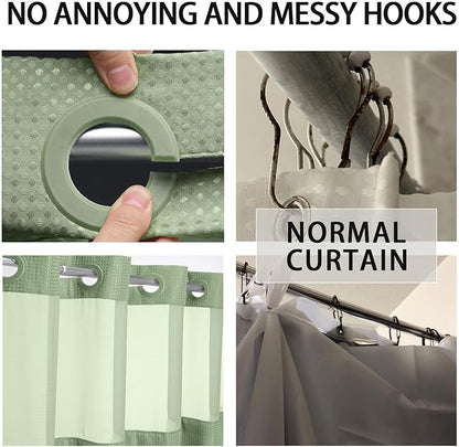 Waffle Pattern Shower Curtain