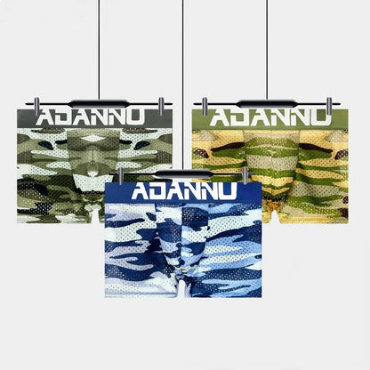 Men's Camouflage Removable Hip Pad Boxer Briefs