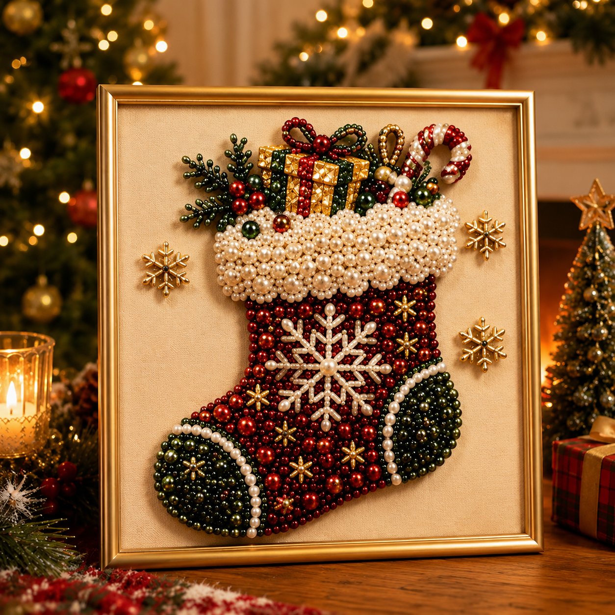 🎄 LAST DAY 49% OFF – Premium 3D Pearl Christmas Diamond Painting Art Kit 🎅⛄️❄️
