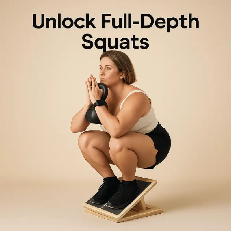 🔥Portable Wooden Slant Board for Calf Stretching