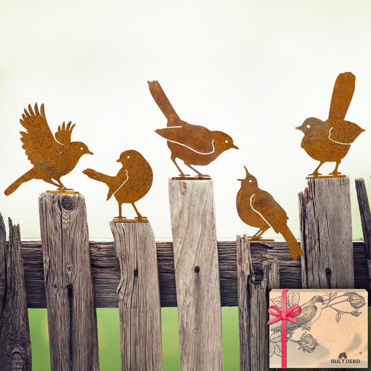 🦩Lifelike Distressed Iron Bird Sculptures — Outdoor Garden Decor