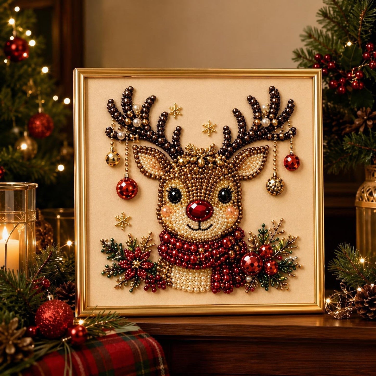 🎄 LAST DAY 49% OFF – Premium 3D Pearl Christmas Diamond Painting Art Kit 🎅⛄️❄️