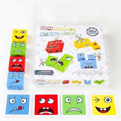 🎁 Face-Changing Magic Cube Building Blocks