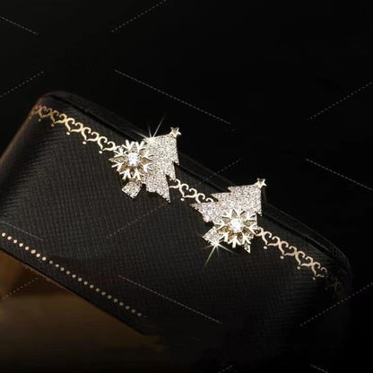 Radiantgrp - Shiny Christmas Tree Earrings