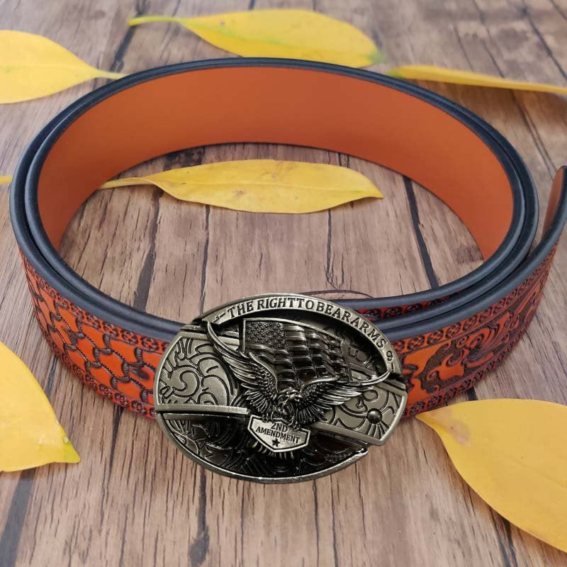 🔥LAST DAY 50% OFF🔥Fashion Punk Hidden Folding Knife Leather Belt