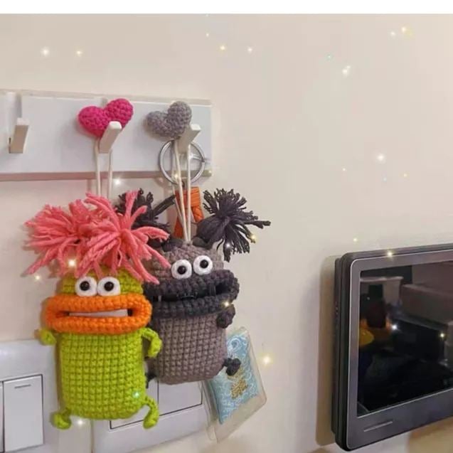 🔑USD9.99🔐 - handmade crochet key bags