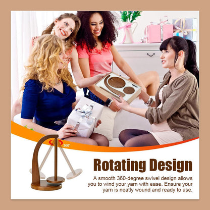 Portable rotatable yarn standard