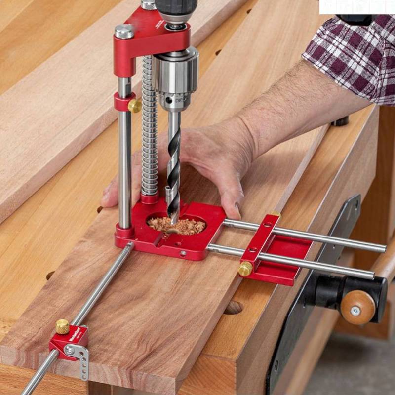 The best woodworking drill bit positioner Always the perfect hole