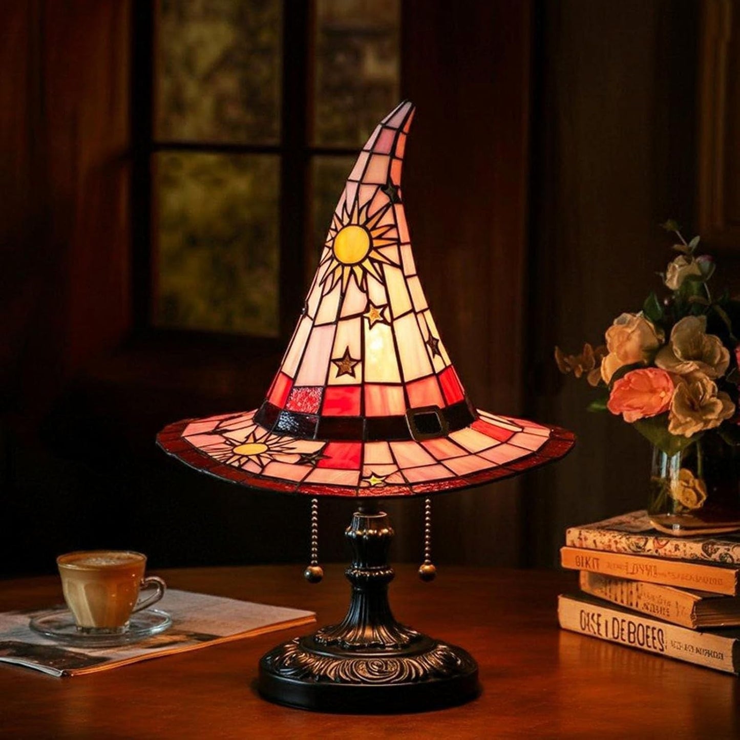 💥Hot sale discount price!Witch hat lamp decoration ornaments USB socket led light ornaments creative
