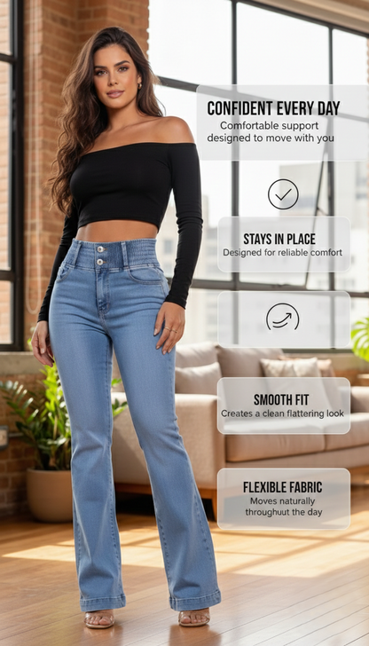 👖 50% OFF 🔥 Women's Elastic High-Waisted Slim-Fit Stretch Jeans