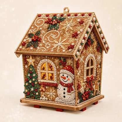 🔥 LAST DAY 49% OFF – 🎄Christmas Pearl Cottage Art Kit ✨