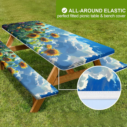 🔥This week's special offer🔥6ft Waterproof Picnic Table Covers
