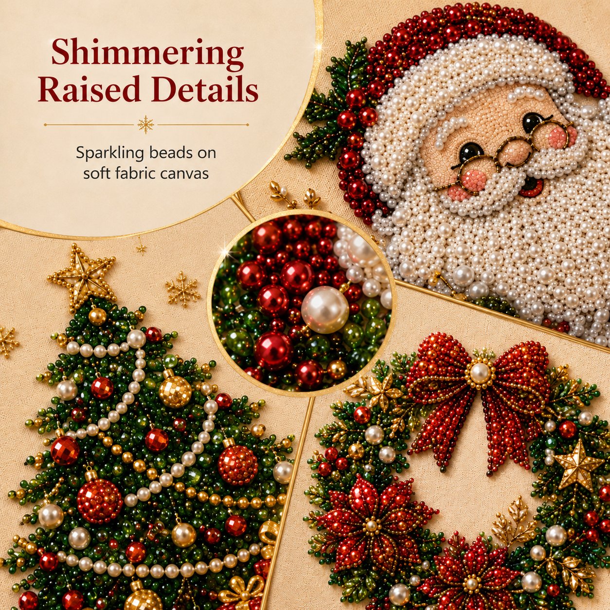 🎄 LAST DAY 49% OFF – Premium 3D Pearl Christmas Diamond Painting Art Kit 🎅⛄️❄️