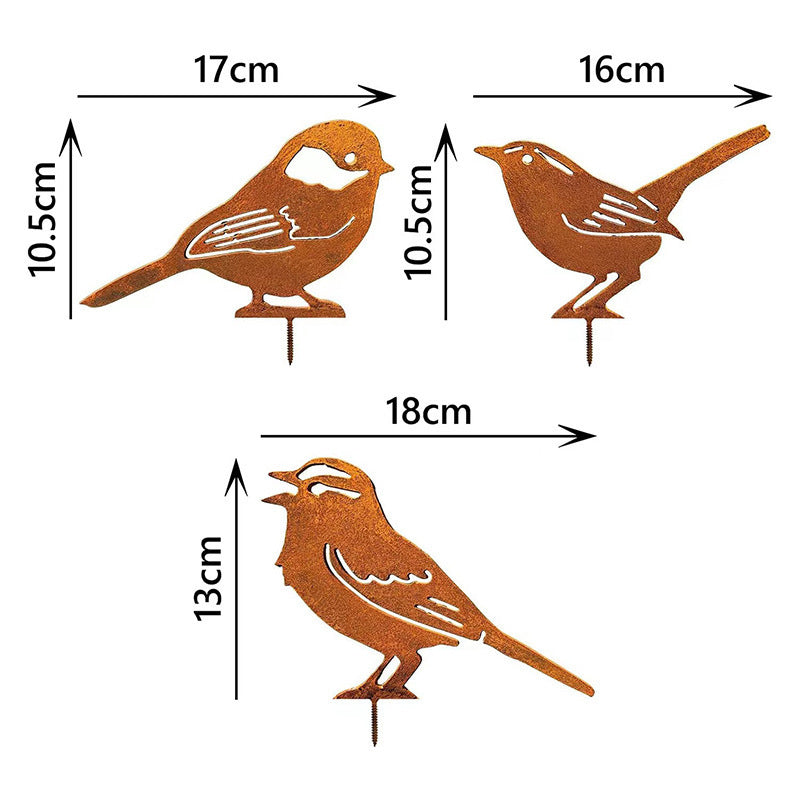 🦩Lifelike Distressed Iron Bird Sculptures — Outdoor Garden Decor