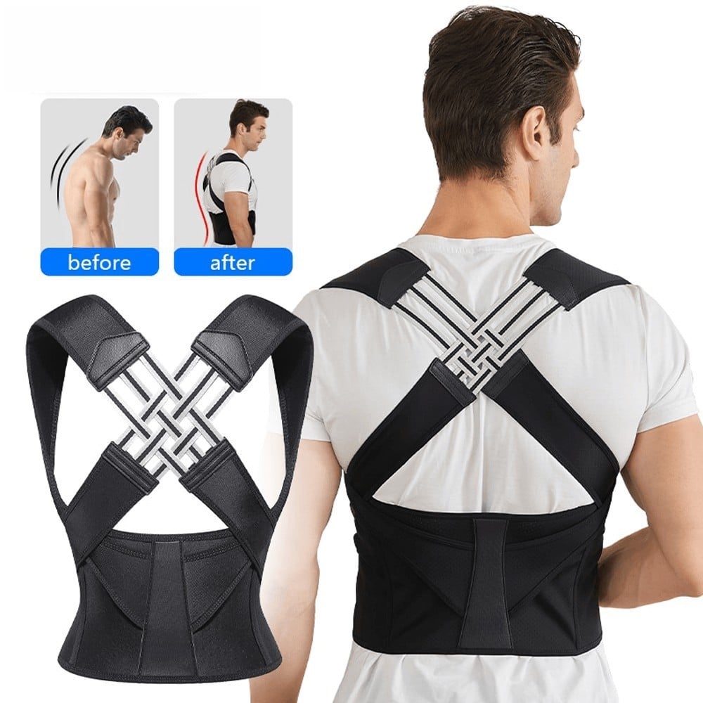 Radiantgrp - Adjustable Back Posture Belt Office Home Gym Unisex
