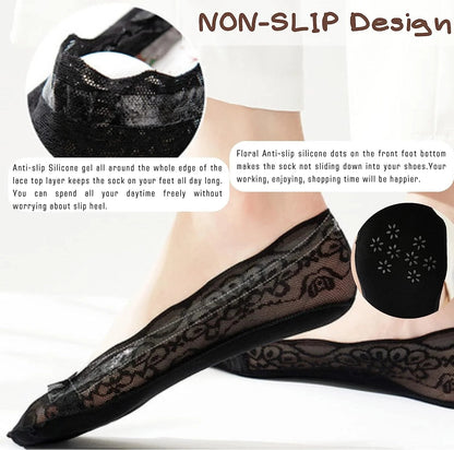 🧦🔥Last day limited time offer 53% off🔥🔥 Lace No Show Liner Socks for Women