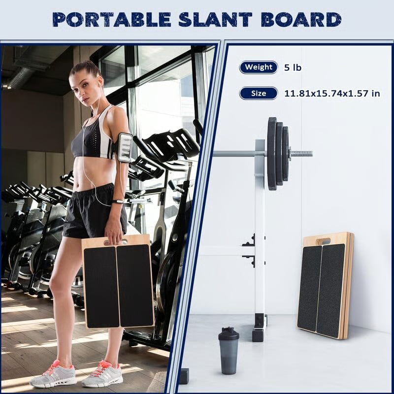 🔥Portable Wooden Slant Board for Calf Stretching