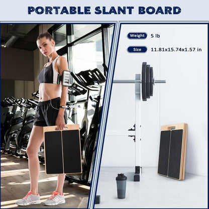 🔥Portable Wooden Slant Board for Calf Stretching
