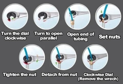 🔥🔥Open Tubing Ratchet Wrench (Fixed Head-Flexible Head 2 IN 1)