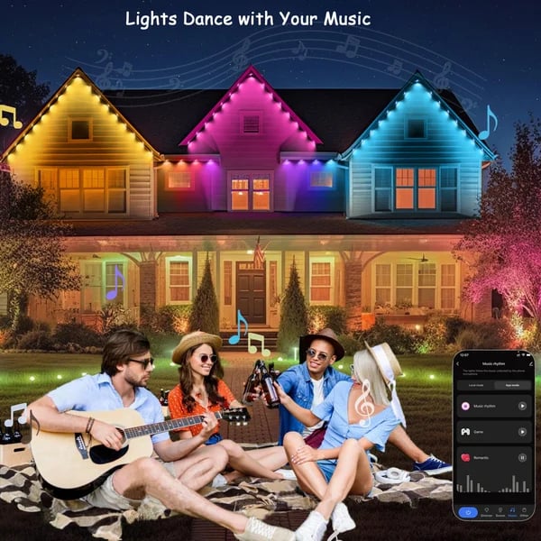 🎅 Early Christmas 49%OFF - Smart Rainbow LED Permanent Outdoor Light🎁