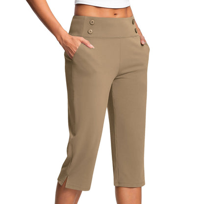 🔊Best-Selling Women High-Waisted Stretch Capri Pants for Summer