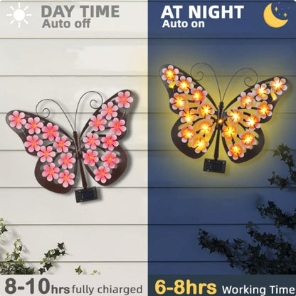 🦋Metal Butterfly Solar Wall Lamp for Outdoor Garden Decoration