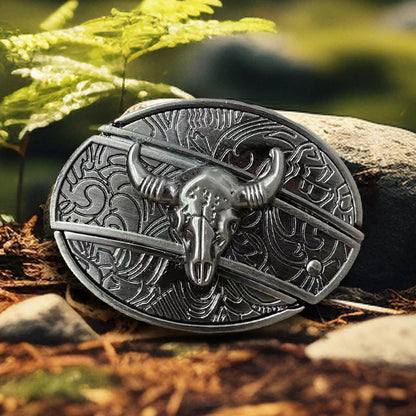 🔥LAST DAY 50% OFF🔥Fashion Punk Hidden Folding Knife Leather Belt