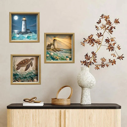 🌊✨Limited-Time Hot Seller🗼Sea Glass Shadow Box Night Light