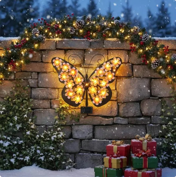 🦋Metal Butterfly Solar Wall Lamp for Outdoor Garden Decoration