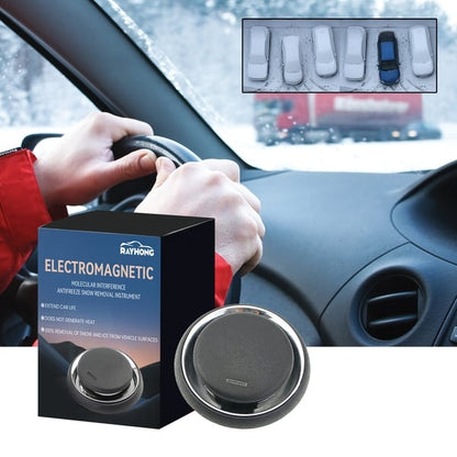 Electromagnetic molecular anti-freeze and snow removal tool