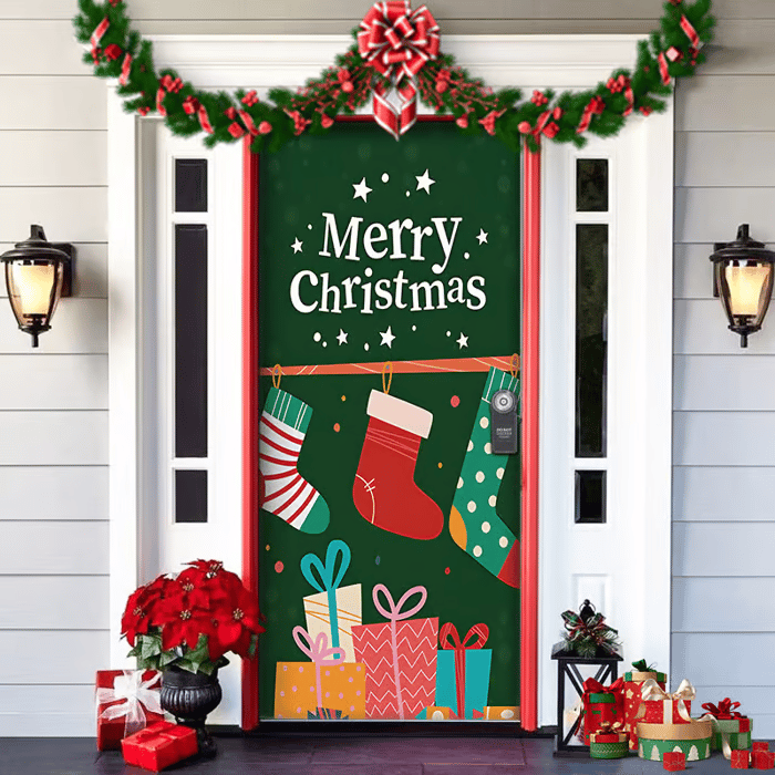 🌟🌟Christmas and Halloween front door decoration