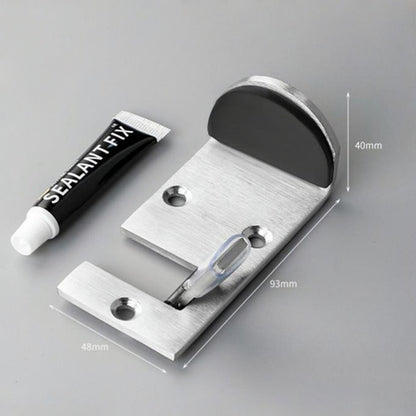 Drill-free stainless steel door stop